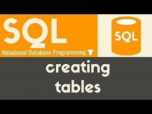 Creating Tables - SQL - Tutorial 6