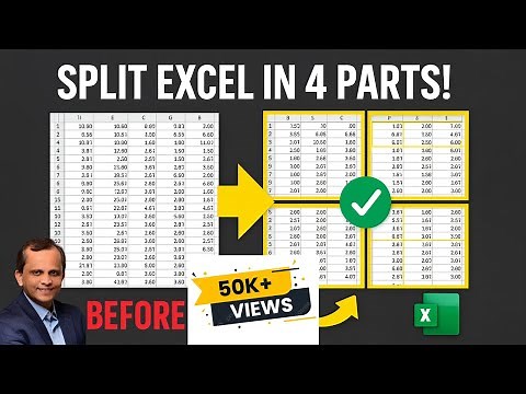 13. Split Rows & Columns in Excel – Complete Guide You Didn't Know You Needed