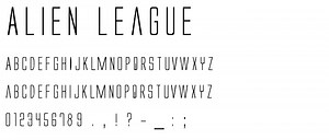 Free download program Alien League Regular Font Free