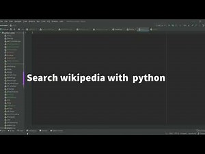 How to search Wikipedia on python?
