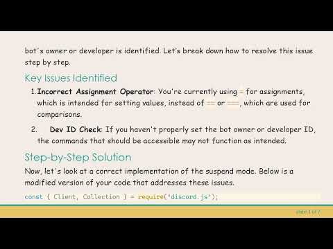 How to Implement a Custom Suspend Mode in Your Discord Bot Using Discord.js