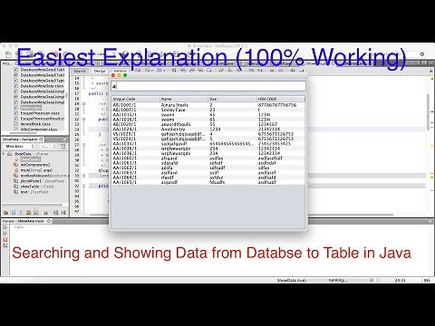 Searching and Showing data in Table from the Database using TextField in Java Netbeans.