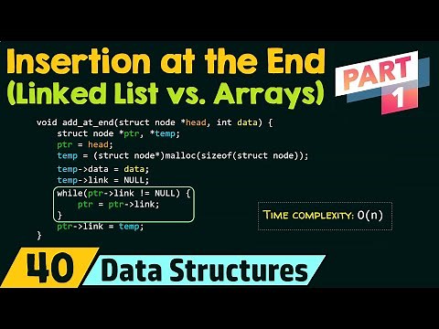 Insertion at the End (Linked List vs. Array) - Part 1