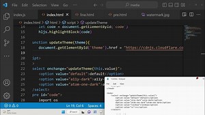 Javascript Highlight.js Example to Highlight Source Code in Pre Tag in Various Themes & Language