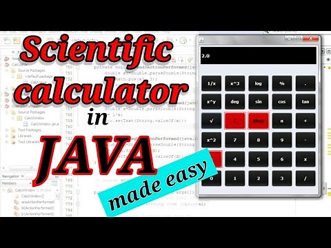 Create a Scientific GUI Calculator in Java | Scientific GUI Calculator in Java | Java Project