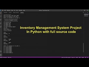 🔴 Inventory Management System Project In Python with full source code 2021 | FREE DOWNLOAD