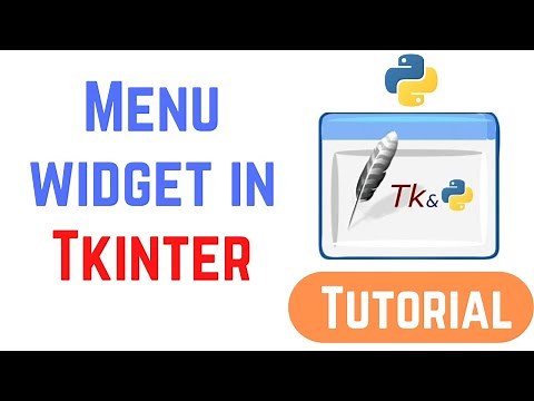 Tkinter Tutorial For Beginners - Python Tkinter Menu Widget