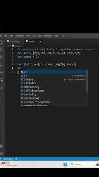 JS Array Interview Question | Count 2 Digit Negative Numbers in Array using loop