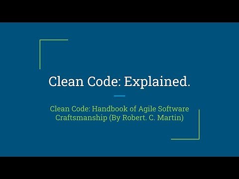 شرح كامل لكتاب Clean Code بالعربى .. الحلقة 1