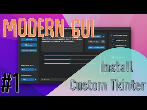Install CustomTkinter and Create window - Python CustomTkinter Modern GUI Development #1