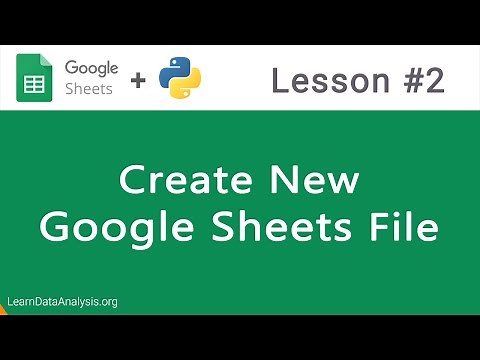 Google Sheets API in Python | Creating Google Sheets Files