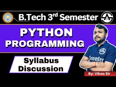 Python Programming (BCC302) | B.Tech 3rd Semester | CSE/IT Complete Course with Notes & PYQs