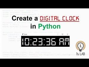 Create a Digital Clock Using Python | tkinter | time | Clock