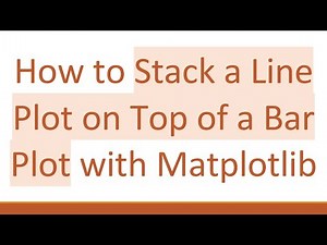 How to Stack a Line Plot on Top of a Bar Plot with Matplotlib