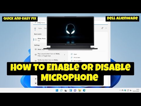 How to Enable or Disable MicroPhone Dell Alienware {2025}