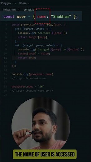 🔍 JavaScript Proxies Explained in 5 Minutes! javascript interview questions #reactjs #javascript