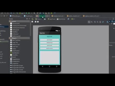 Android Studio - 06 - Creating SQLite Database for your Android Application - Part 1