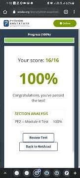 PE-2 module 4 test answers - CISCO Python Essentials part-2