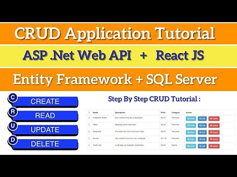 CRUD Operations Using Web API Entity Framework and React JS