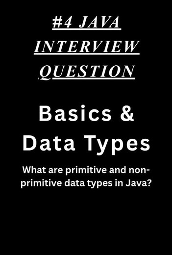 Java Interview Question #4: Primitive vs Non-Primitive Data Types | Logic Ladder