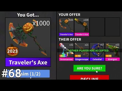 MM2 TRADING MONTAGE #68 (SHOCKING WINS!)