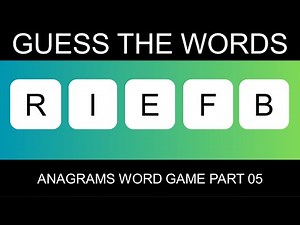 Can You Guess These Words?? || Anagrams with Answers || Part 05 || Brain Fun