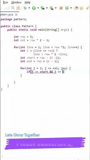 🔥Learn Java Daimond Pattern in 50 Second | Help karega logic improvement Main