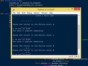 Guess a Word Game using Python with Free Source Code