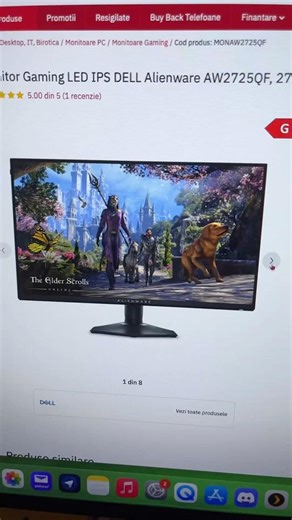 Monitor Alienware 4K 360Hz - Overkill sau Viitorul Gaming-ului? #shorts