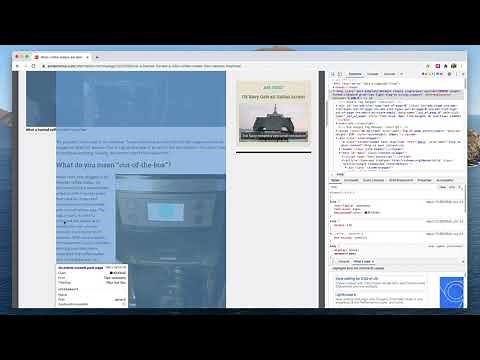 Inspecting a webpage's HTML using Developer Tools in Google Chrome