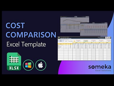 Cost Comparison Template | The Easy Way to Find the Lowest Cost!