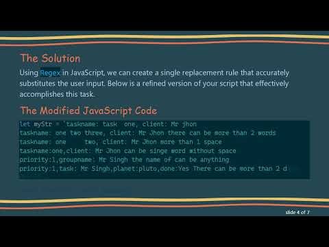 Using Regex for Efficient String Substitution in JavaScript