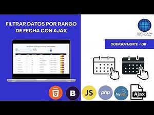 66. Filtrar datos por rango de FECHAS sin RECARGAR - PHP,JS, AJAX & MYSQL + CODIGO FUENTE