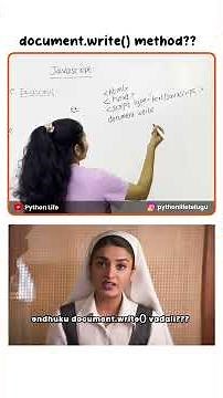 document write method in Javascript