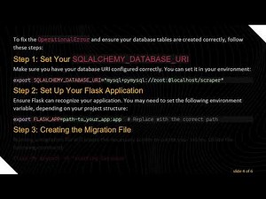 Fixing the sqlalchemy.exc.OperationalError in Flask-SQLAlchemy