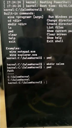 Testing my Powershell based kernel