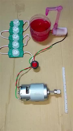 Powering a Water Pump and LED Lights with DC Motor