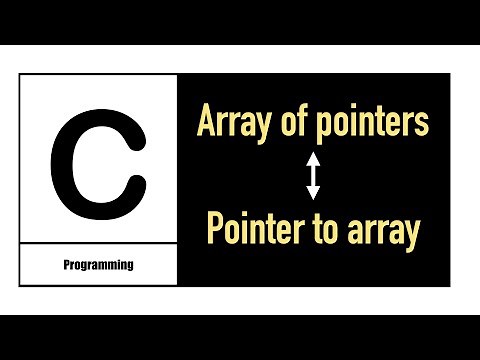 Difference between Pointer to an array and Array of pointers in c programming language with example