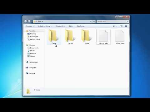 Learn Windows 7 - Understanding Files and Folders