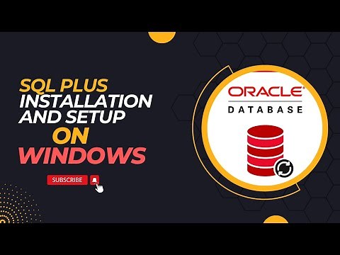 Installation of SQL Plus on windows | Oracle database | TechFun