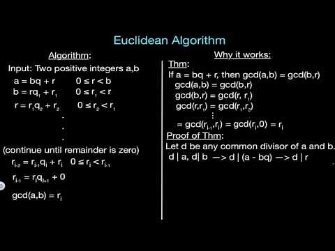 Euclidean Algorithm (Proof)