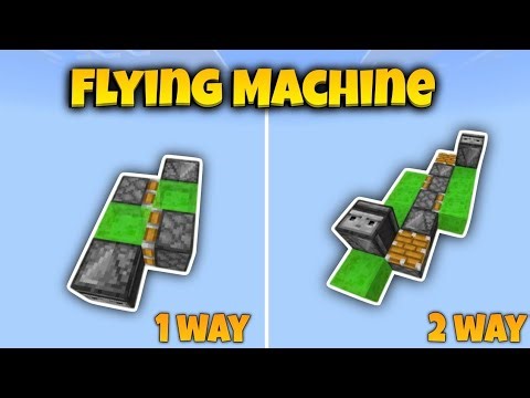 Flying Machines in MINECRAFT | MCPE/Bedrock/Java