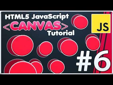 Create Canvas OBJECTS with LOOPS | HTML5 Canvas JavaScript Tutorial [#6]