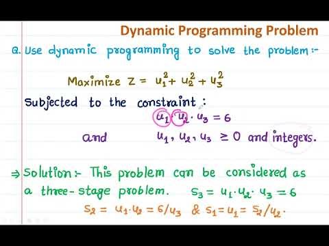 Dynamic Programming Problem for || solving non-linear programming problems || Maximization Type 2