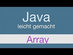 Java Programmieren lernen | Array - 026