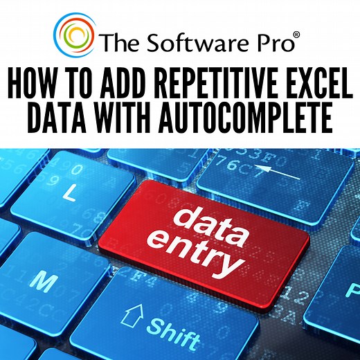 Data Entry Tricks with Excel AutoComplete – The Software Pro