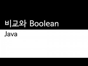 Java - Comparison and Boolean