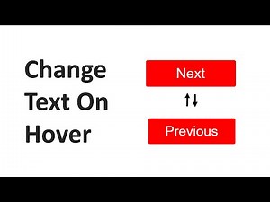 Change Button Text on Hover Using HTML CSS & JavaScript.
