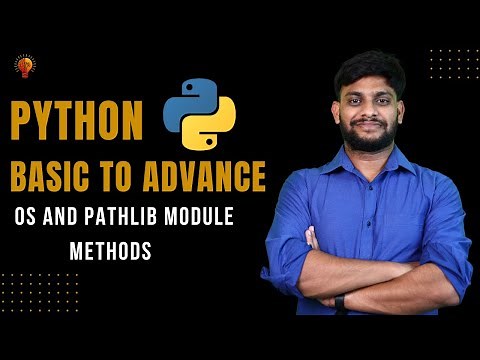 Os & Pathlib Module Methods | Python Beginner to Advance | Python Tutorial