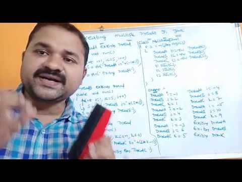 Creating Multiple Threads in java using Thread class || java program to create multiple threads